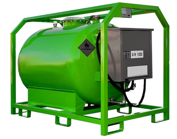 Mobile Dieseltankstelle 980 Liter aus Stahl